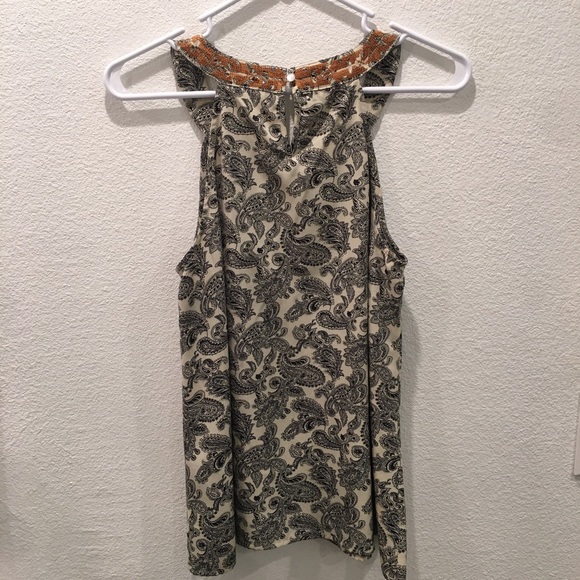 THML Embroidered Keyhole Paisley Top - Picture 4 of 5